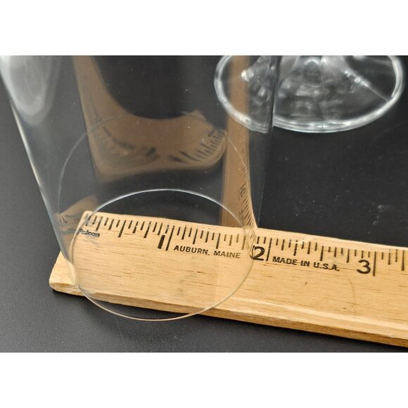 1980 Import Assoc Claudia Champagne Flute 2pc diamond ball stem made in Poland - Picture 5 of 6